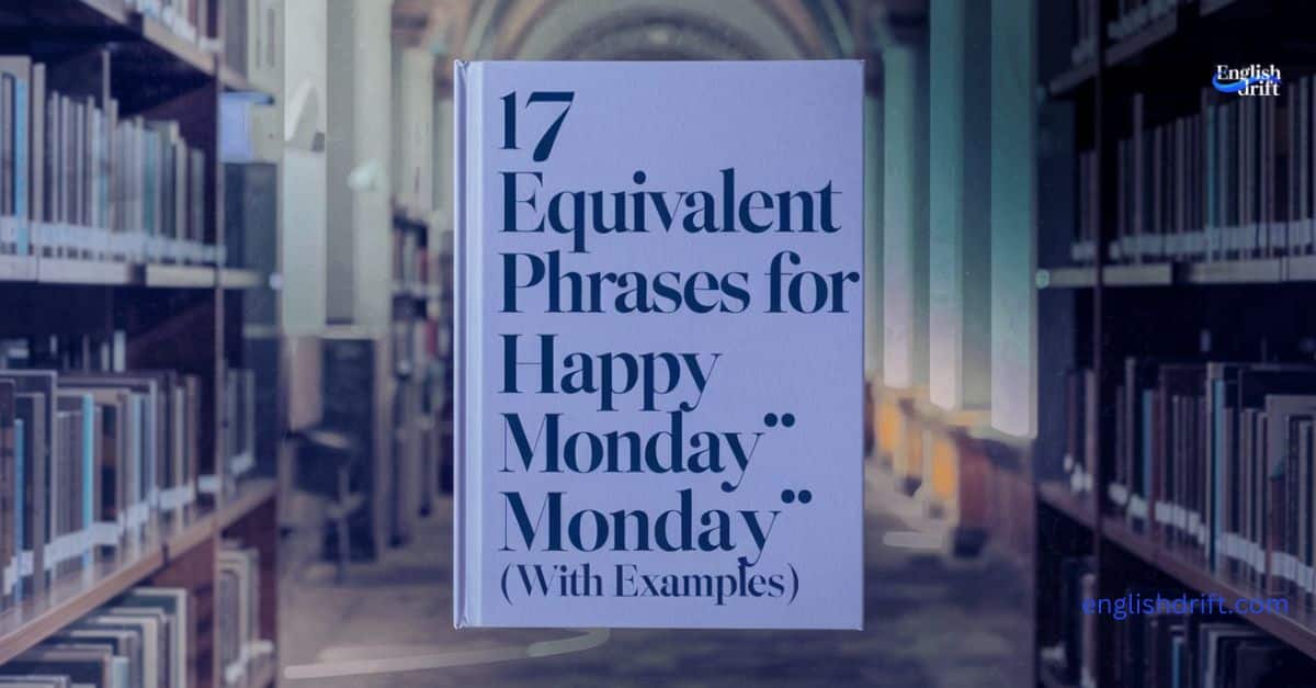 17 equivalent phrases for “Happy Monday” (With Examples)