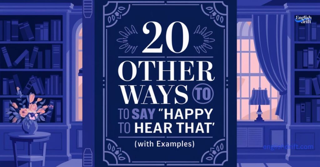 20 Other Ways to Say “Happy to Hear That” (With Examples)