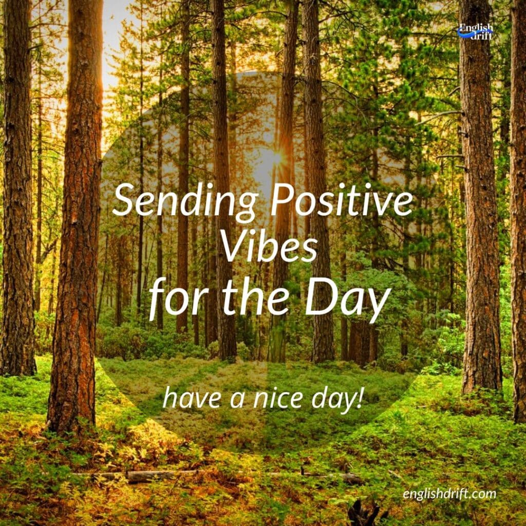 sending you positive vibes