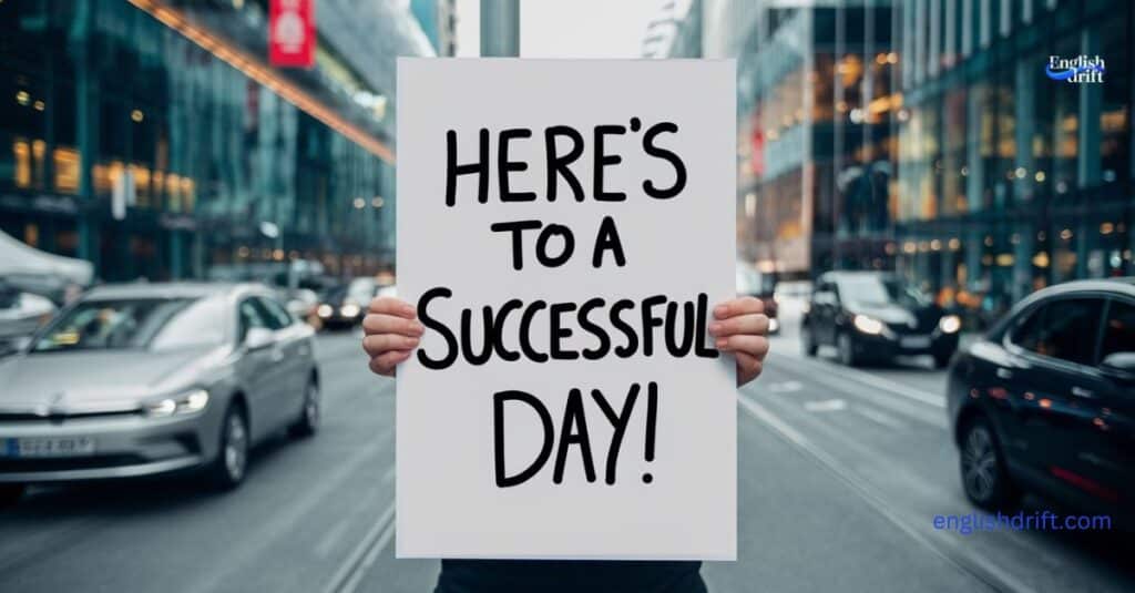 Here’s to a Successful Day!