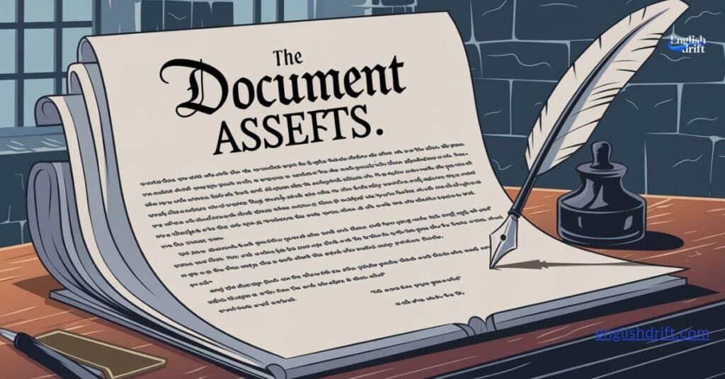 The document asserts