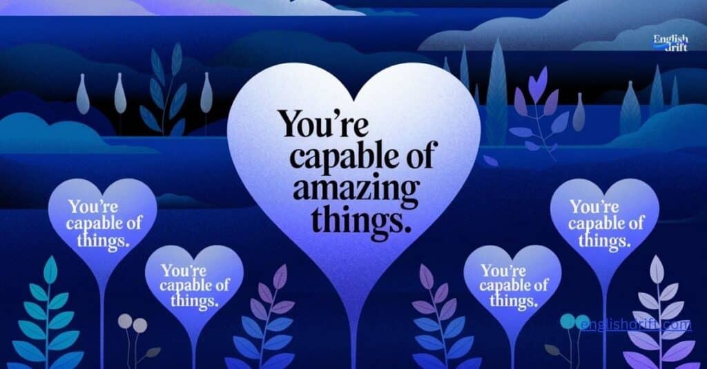 You’re capable of amazing things.