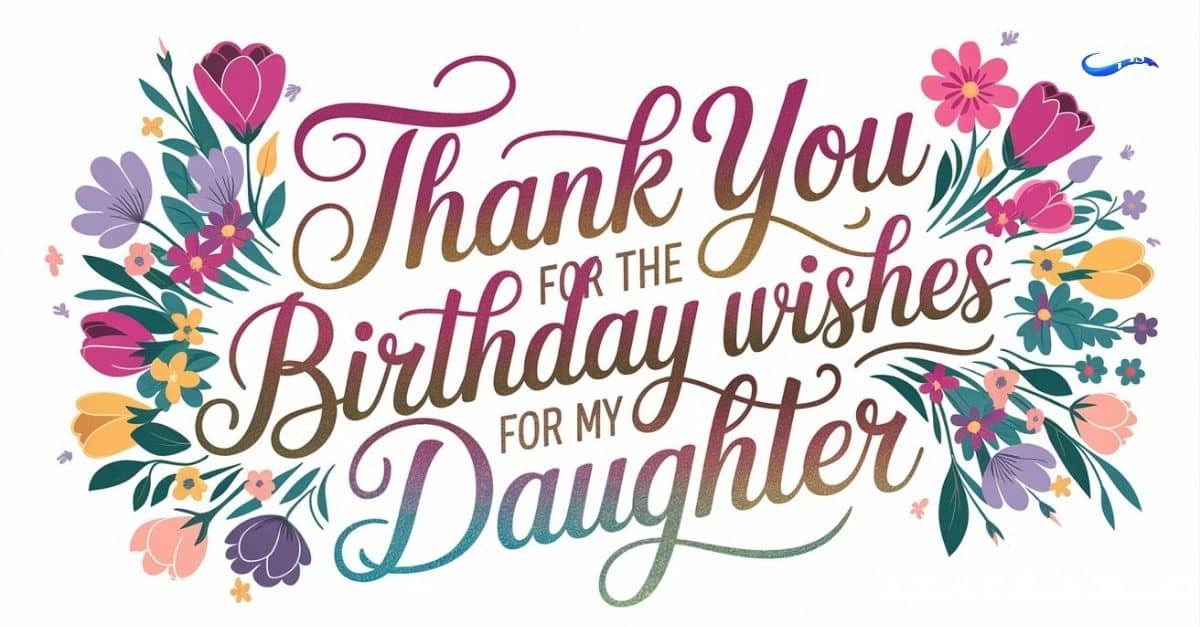 thank you for my daughter birthday wishes