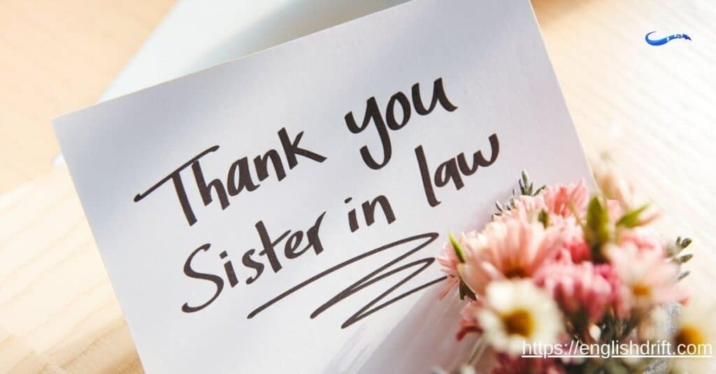 thank you messages for sister in law