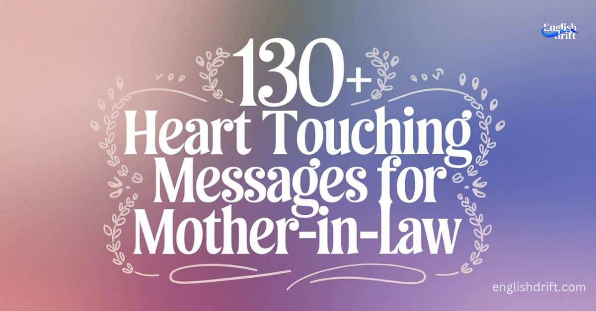 Heart Touching Messages For Mother-In-Law