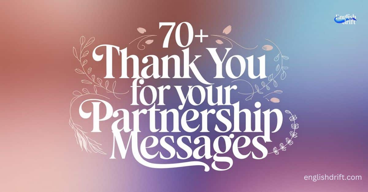 Thank You For Your Partnership featured