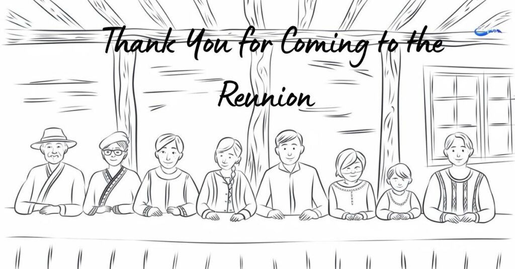 Thank You for Coming to the Reunion Messages