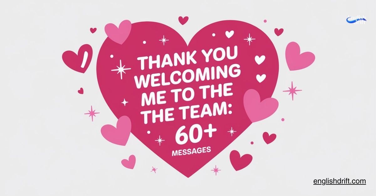 featured image of Thank You for Welcoming Me to the Team