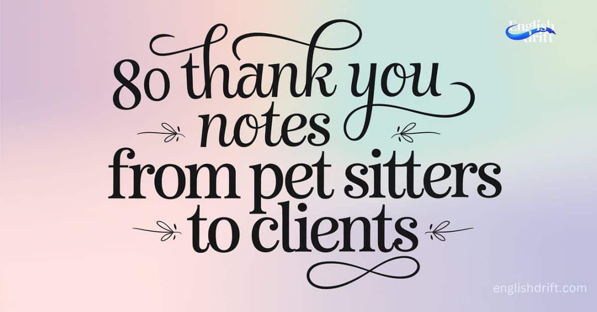 Thank You Notes from Pet Sitters to Clients featured