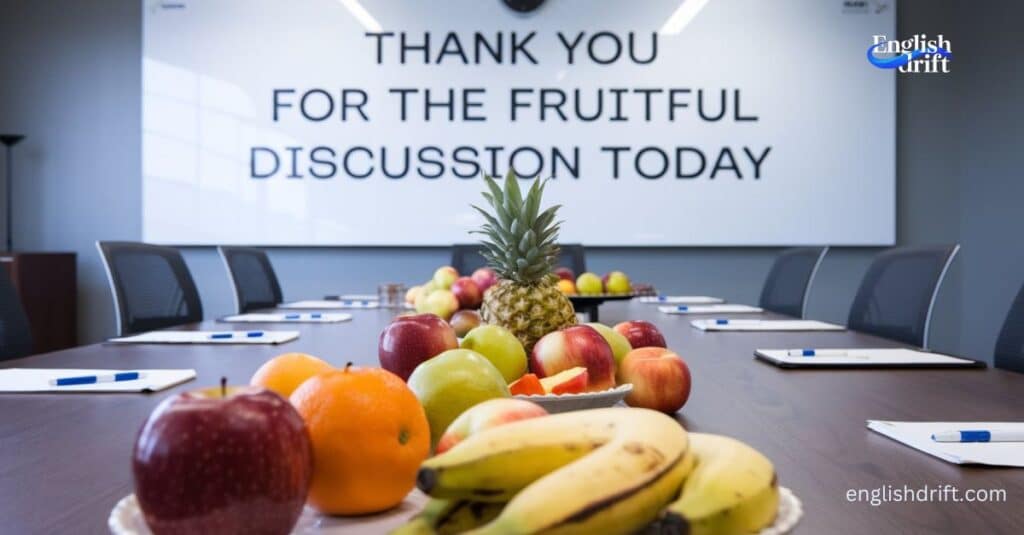 Thank You for the Fruitful Discussion