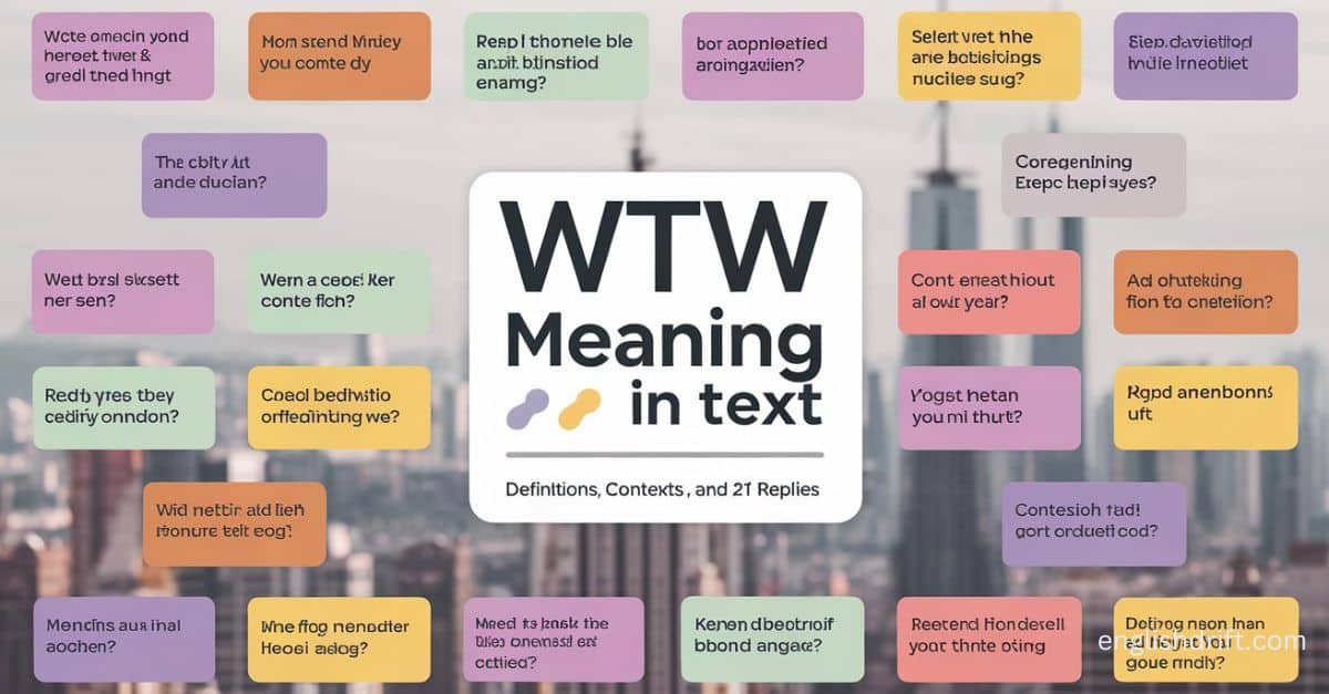 WTW Meaning in Text