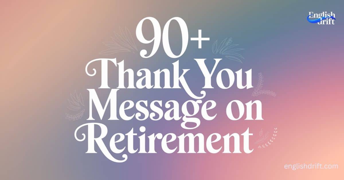 thank you message on retirement featured