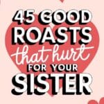 45 Good Roasts that Hurt for Your Sister